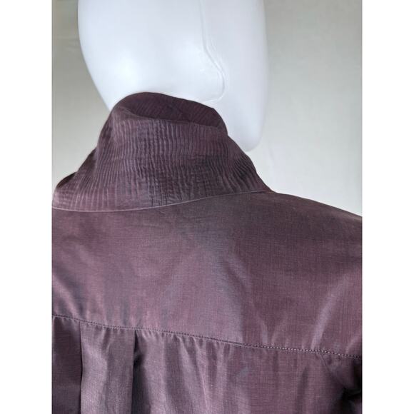 Iconic Romeo Gigli 1993 blouse with scarf collar and ruched sleeves IT40 - Picture 6 of 12
